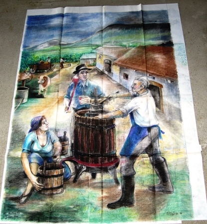 Tasting the New Wine (mural)